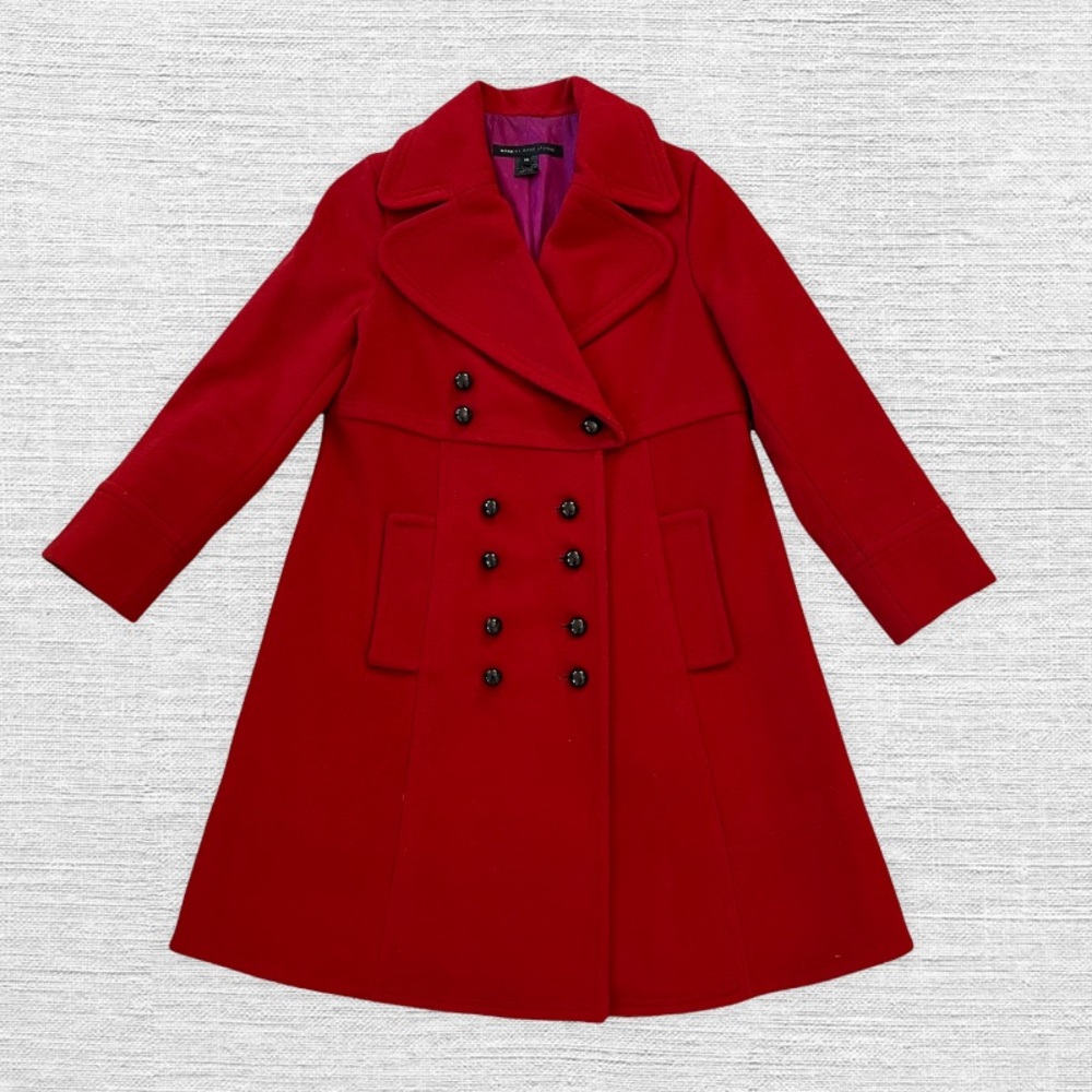 🖤 EUC🖤 MARC BY MARC JACOBS Red Wool Blend Coat